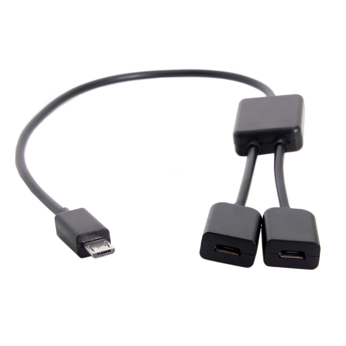 

CYDZ Micro USB to Dual Ports Micro USB Female Hub Cable For Laptop PC & Mouse & Flash Disk