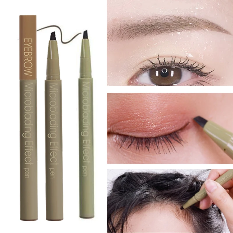 

blade-shaped liquid soft hair engraving eyebrow pencil quick-drying easy to remove waterproof and long-lasting eyebrow pencil