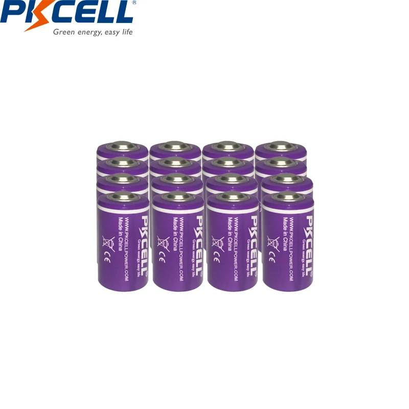 16 шт./лот PKCELL 1/2 AA батарея 3 6 V ER14250 14250 1200mAh LiSOCl2 литиевая батареи для GPS|batterie pda|battery