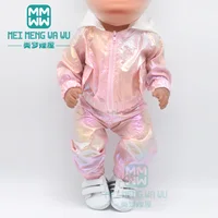 Vêtements pour poupée américaine de 43cm, veste à la mode, costume, jupe en gaze, cadeau 5