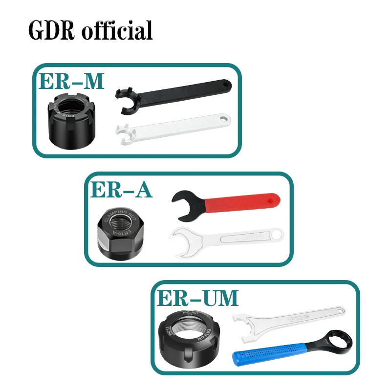 ER8 ER11 ER16 ER20 ER25 ER32 ER40 NUT A M UM ER Nut ER11 Nut ER nut for collet and tool holde bracket tool Extension rod wrench nut collet