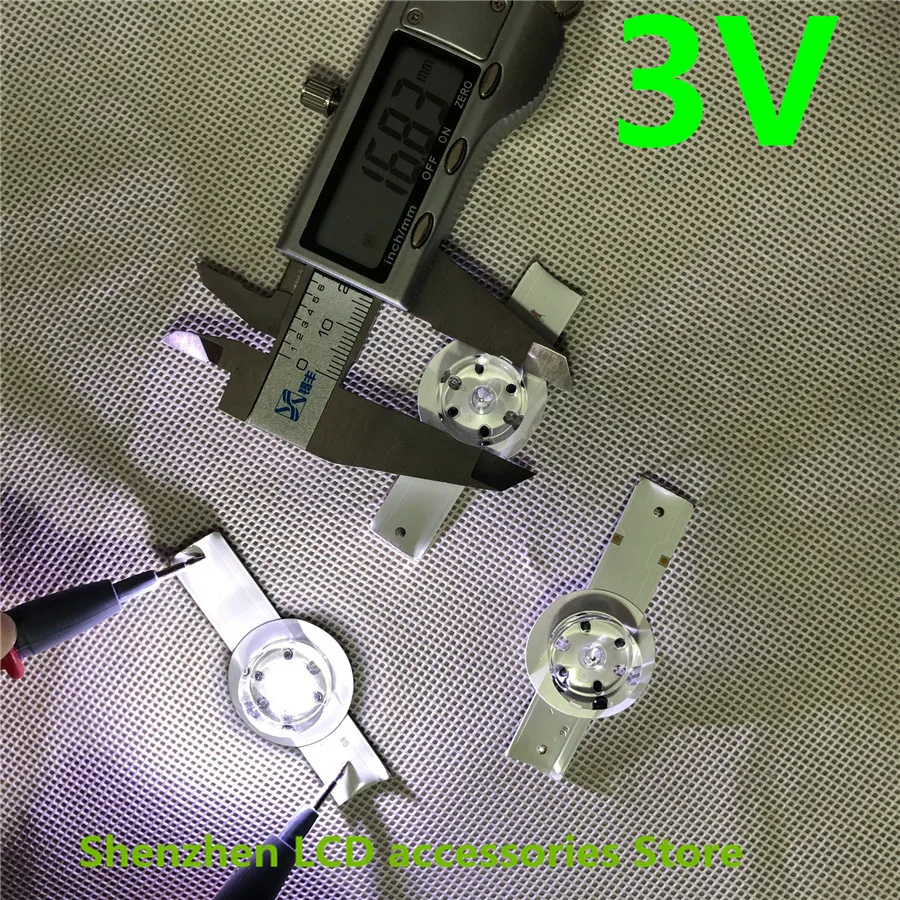 Светодиодные полосы 3v 6v лампы Диоды для подавления переходных скачков напряжения 32-65 дюймов оптический объектив фильтра Подсветка