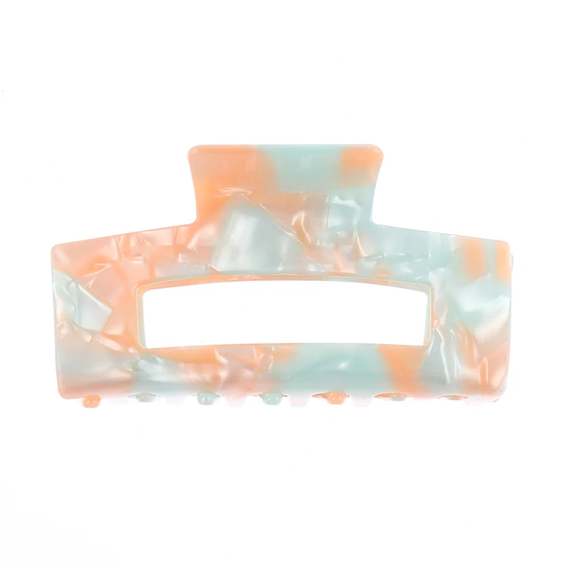 wide headbands for short hair DEFECTS LOGO   ____  10.2cm large size acetate acrylic marble retro hair accessories Simple ins hair claw clips ladies headbands for short hair Hair Accessories