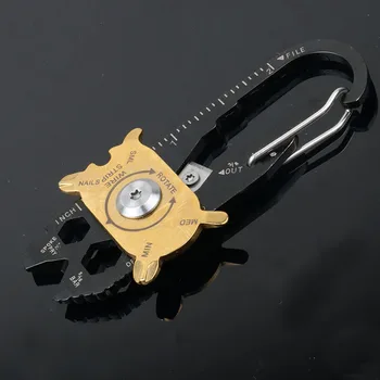 

EDC Outdoor Multifunctional Combination Tool Portable Keychain Screwdriver Bottle Opener Tool Multi Gadget Self Defense