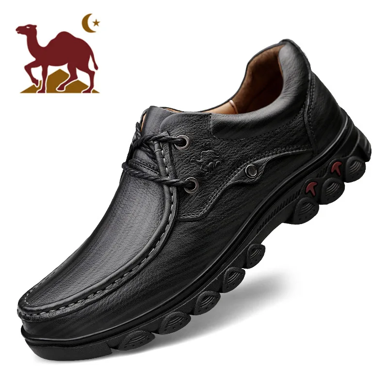 

Oriental Camel New Style Lace-up Leather Shoes Business MEN'S Casual Shoes Thick Bottomed Handmade Leather Shoes