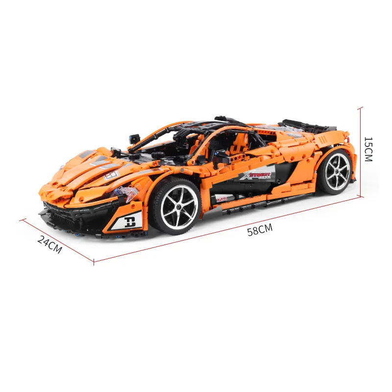 XQ1001 Technic Car The MOC-16915 McLaren P1 функция двигателя автомобильный набор строительных блоков Кирпичи 20087 детские рождественские игрушки для детей