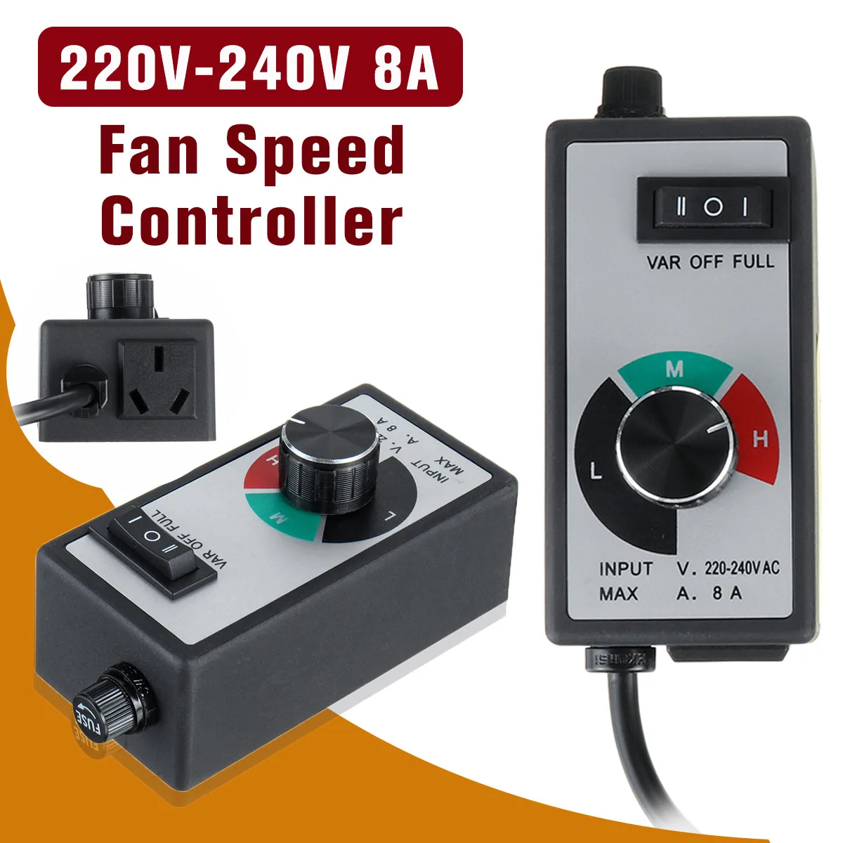 220v240v 1800w Variable Speed Controller For Fan Router Speed Control