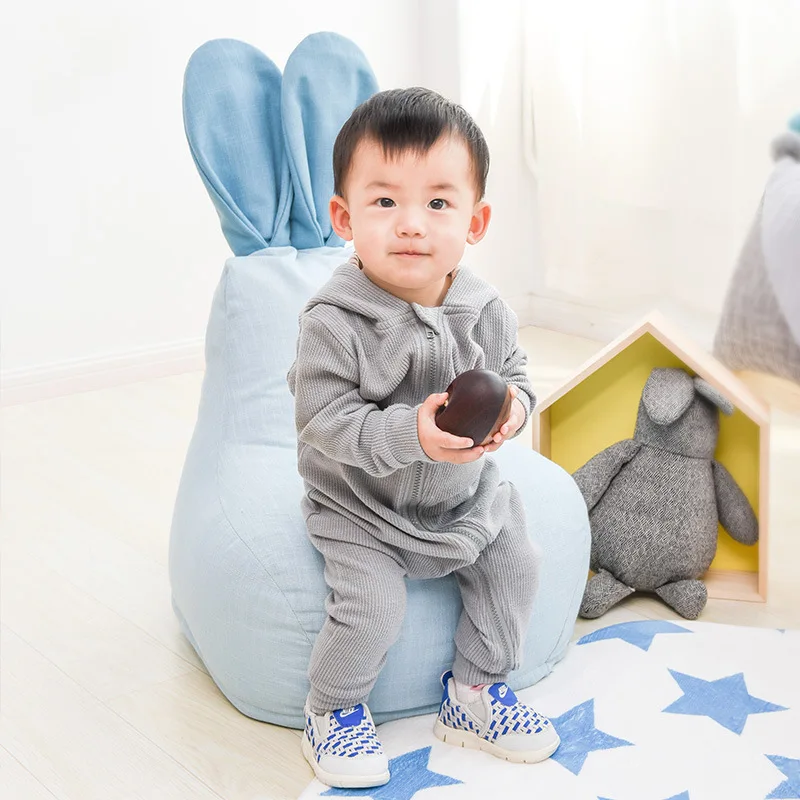 

Cute Rabbit Child Bean Bag Chair Cover Lounger Bean Bag Sofa Bed Tatami Pouf Bedroom Living Room Furniture Puff asiento Puff