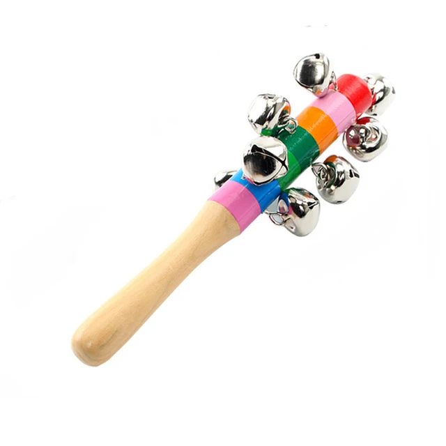 Baby Toys Montessori Wooden Rattles Sand Hammer Enlightenment Wooden Blocks Puzzle Game Development Baby Toys 0 12 Months