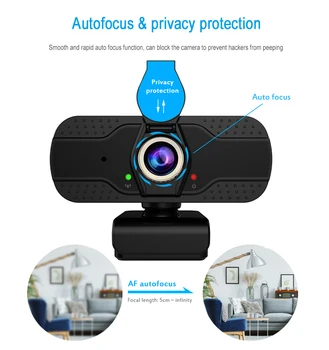 

1pc In stock Webcam Full HD 1080p USB Camera 1920 * 1080 Video Recording Web Camera With Microphone For PC Computer