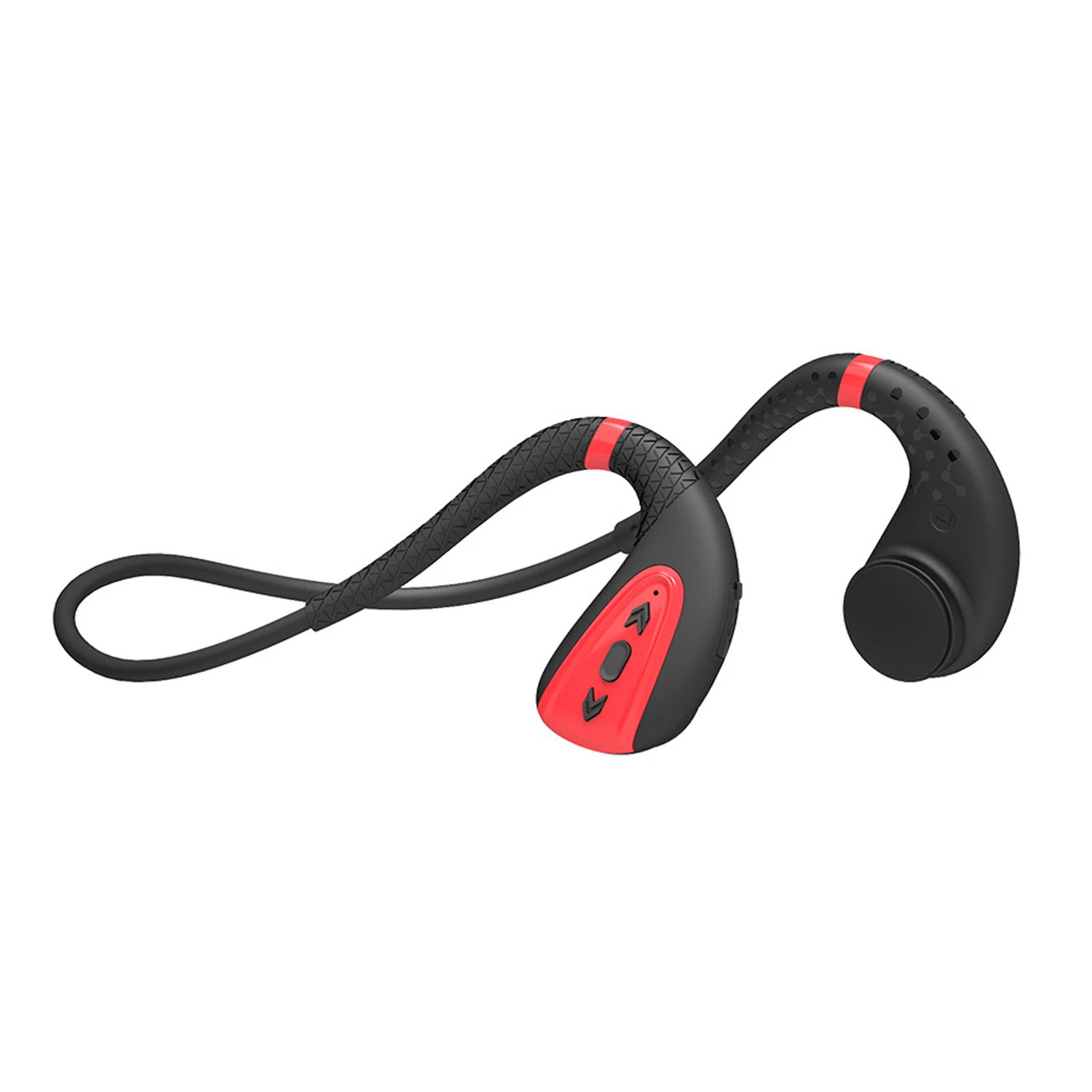 S. Wear 8G HIFI MP3 плеер гарнитура IPX8 водонепроницаемые наушники костная проводимость гарнитура открытый спортивный наушник для плавания Прямая поставка - Цвет: Black Red