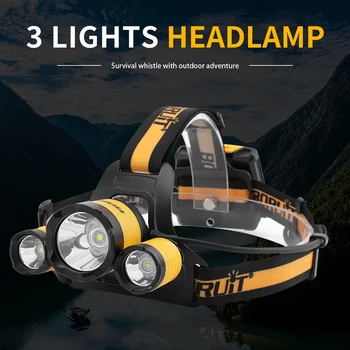 

B17 XM-L2 R5 LED Headlamp 4-Mode Memory Function Headlight SOS Outdoor Camping Head Flashlight Head Torch Light lamp AA Battery