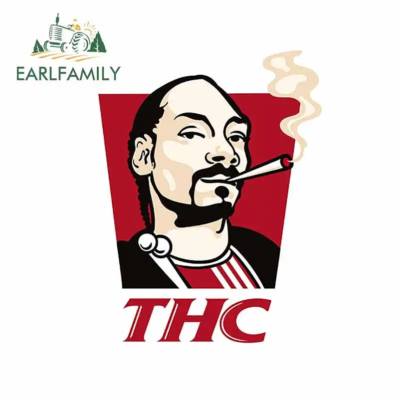 

EARLFAMILY 13cm x 10.1cm for Thc He Official Logo Car Decal Car Accessories Waterproof Scratch-proof Stickers VAN Decoration