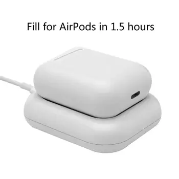 

Qi Wireless Charger Fast Charging Dock Base Holder for Airpods 2nd Pro Bluetooth Headphones Headset Charging Case Smartphone