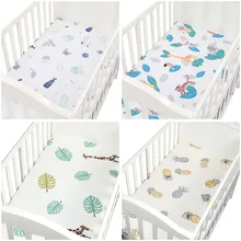 Простыня для детей, милый матрац с героем мультфильма, чистый хлопок, простыня для кроватки, размер кровати для 120*60 см