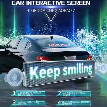 

Car Rear Window LED Light Sign Board Auto Programmable LED Scrolling Display Board For Business Advertising Tool Compatible