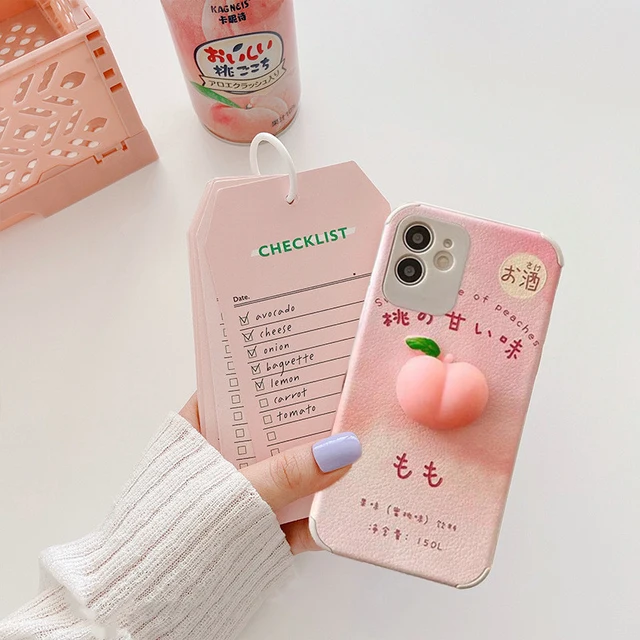 Kawaii Peach iPhone Case 1