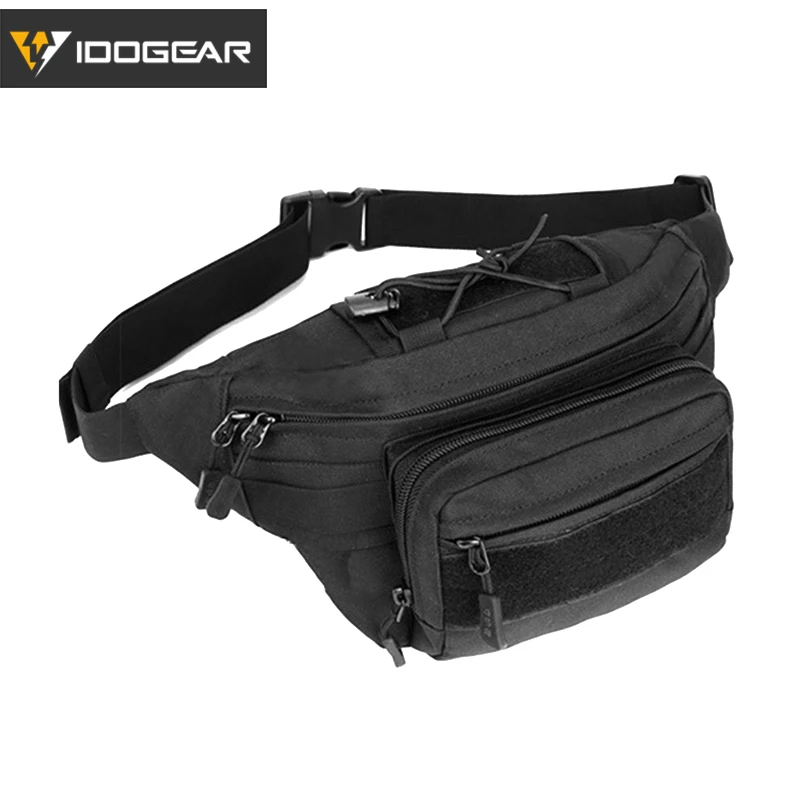 Black IDO gear тактическая поясная сумка камуфляжная поясная сумка армейская страйкбольная Экипировка Пейнтбольная тактическая сумка 3544 - Цвет: Black
