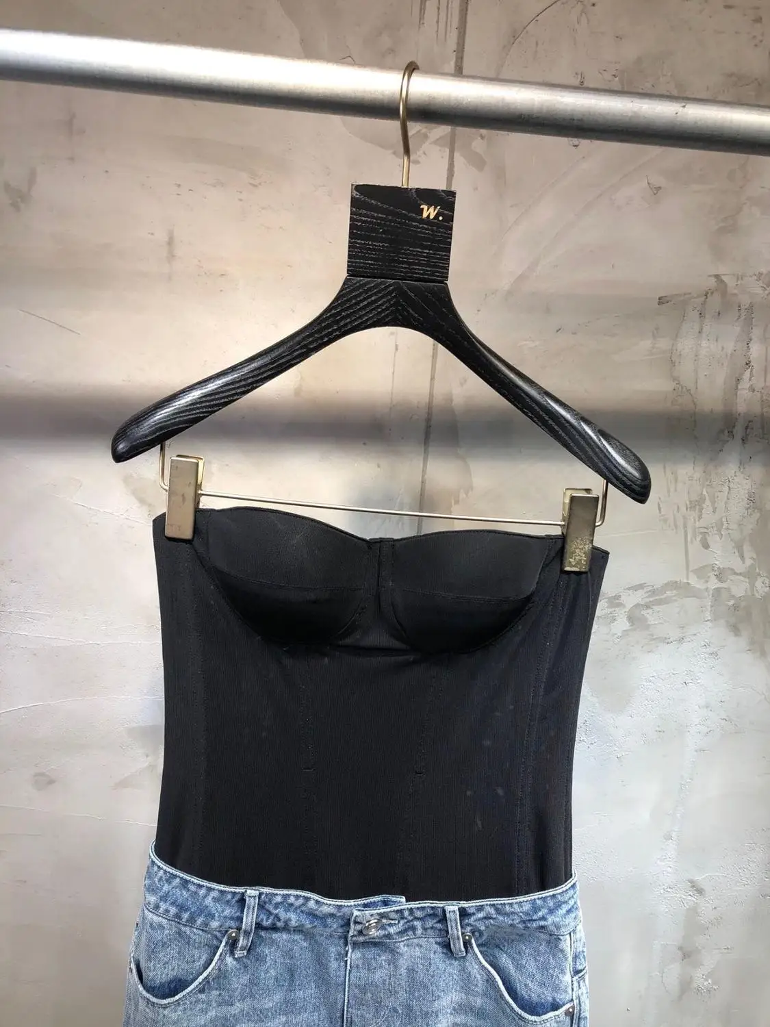 winner new women patchwork strapless jeans female fashion jumpsuits denim pants trouse ddxgz2
