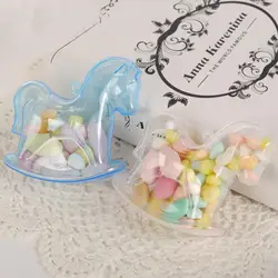 6 шт. Kawaii Творческий лошадь дизайн пластиковые коробки для конфет свадебные сувенирные коробки наборы; детский душ для вечеринки по случаю