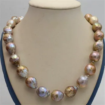 

Jewelry Necklace Reborn Baroque Edison Pearl Knot Jewelry Necklac AA Natural Free Shipping