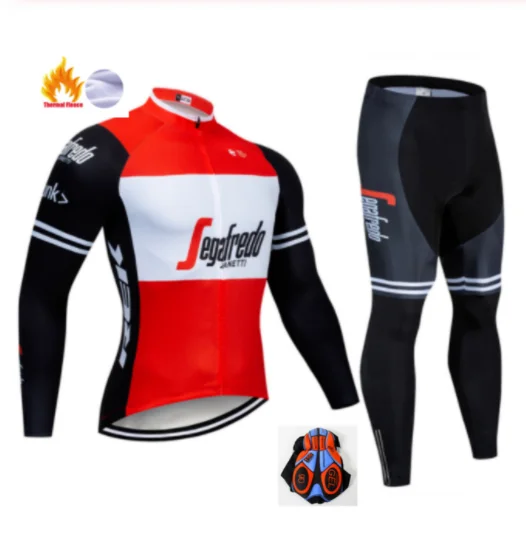 Winter Cycling Suit Зимняя Теплая Флисовая одежда для пеших и вело походов одежда для велосипеда Майо/майки для велоспорта/Одежда для горного велосипеда Ropa Ciclismo - Color: Winter Cycling Suit