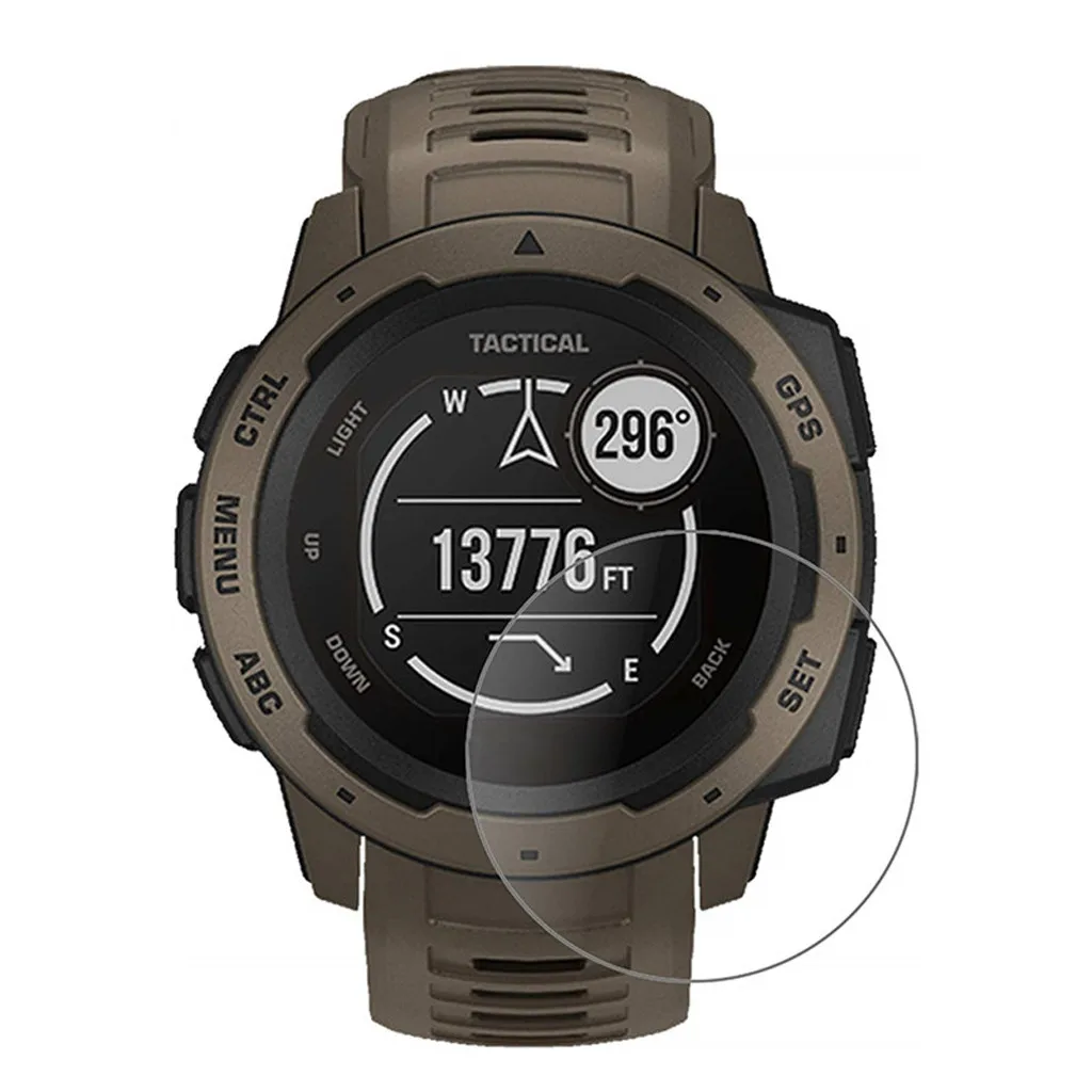 Ouhaobin защита экрана из закаленного стекла для Garmin Instinct Tactical smart watch прозрачная