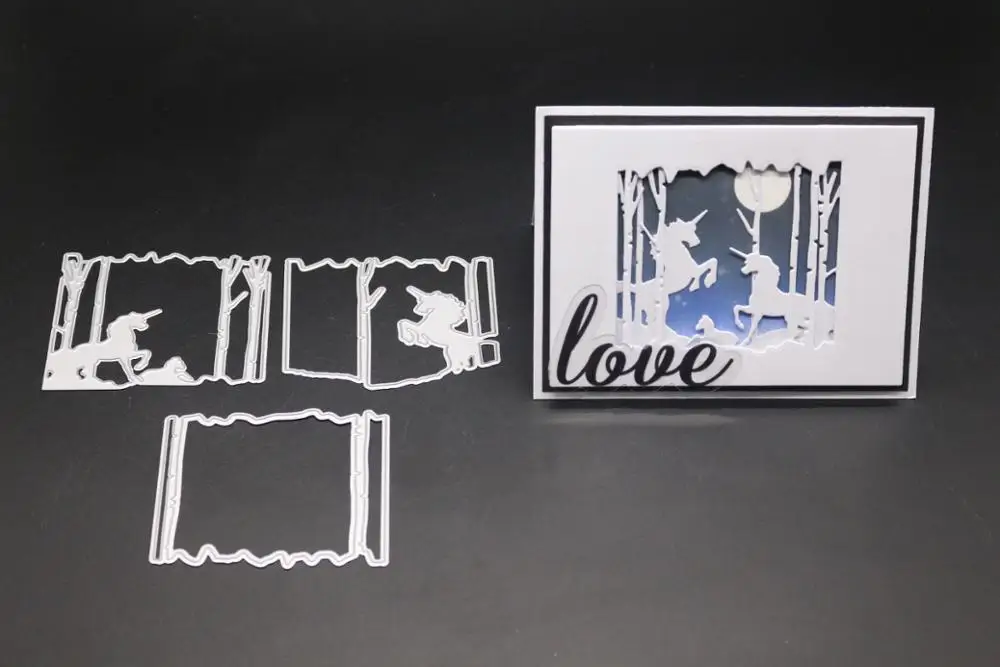 

unicorn Cutting Dies for DIY scrapbooking Embossing cutting dies and stamps new dies for 2019 christmas stamp sets with dies