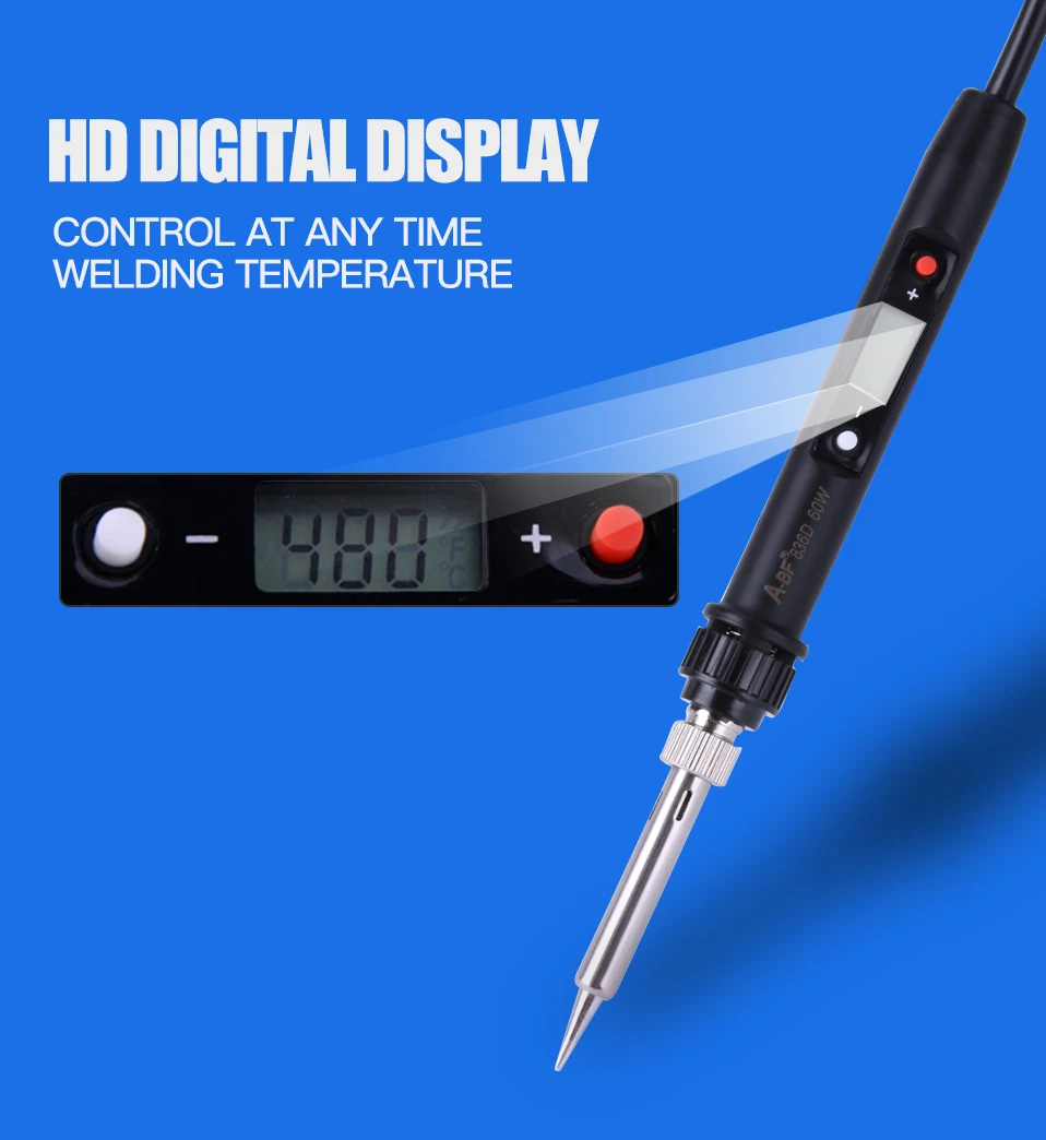 Koop A BF 836D LCD Display Soldeerbout Digitale Soldeerbout Set Temperatuur Verstelbare Kit Lassen Rework Station 60W