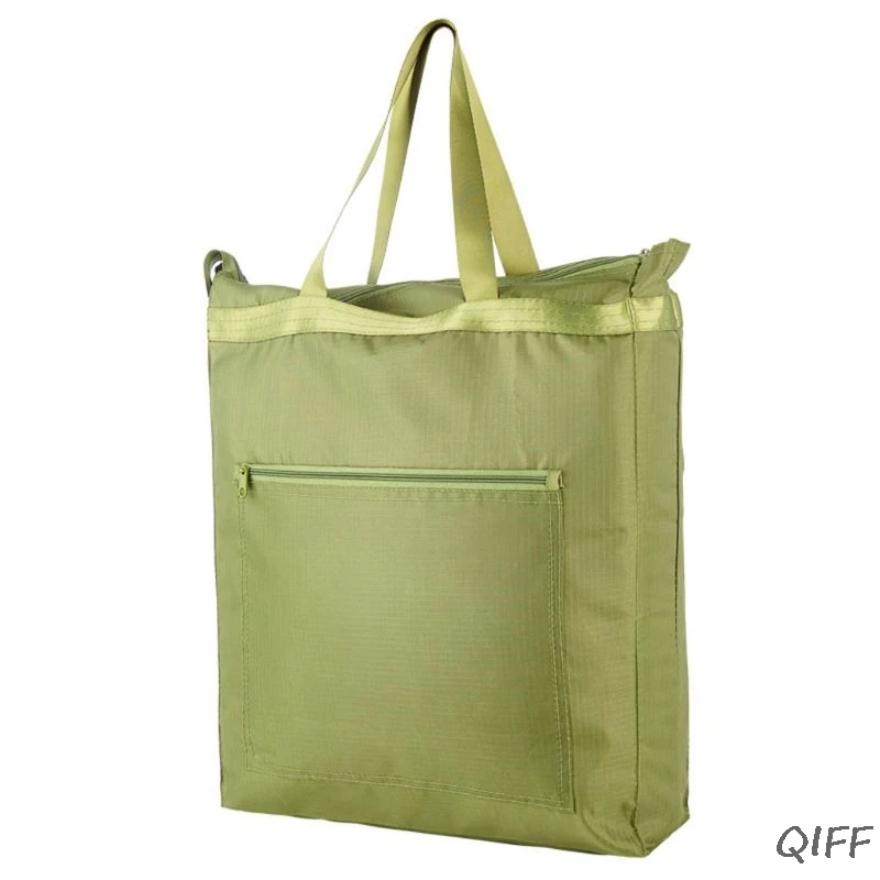 Reusable Shopping Bag Foldable Shopper Waterproof Oxford Handbag Women Grocery Tote Bags - Цвет: GGN