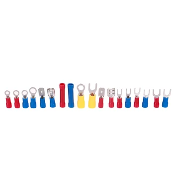 

520PCS Wire Connector Terminals Spade Butt Ring Electrical Connector 22-10 Gauge Wire Connector Terminal Kit with Storage box
