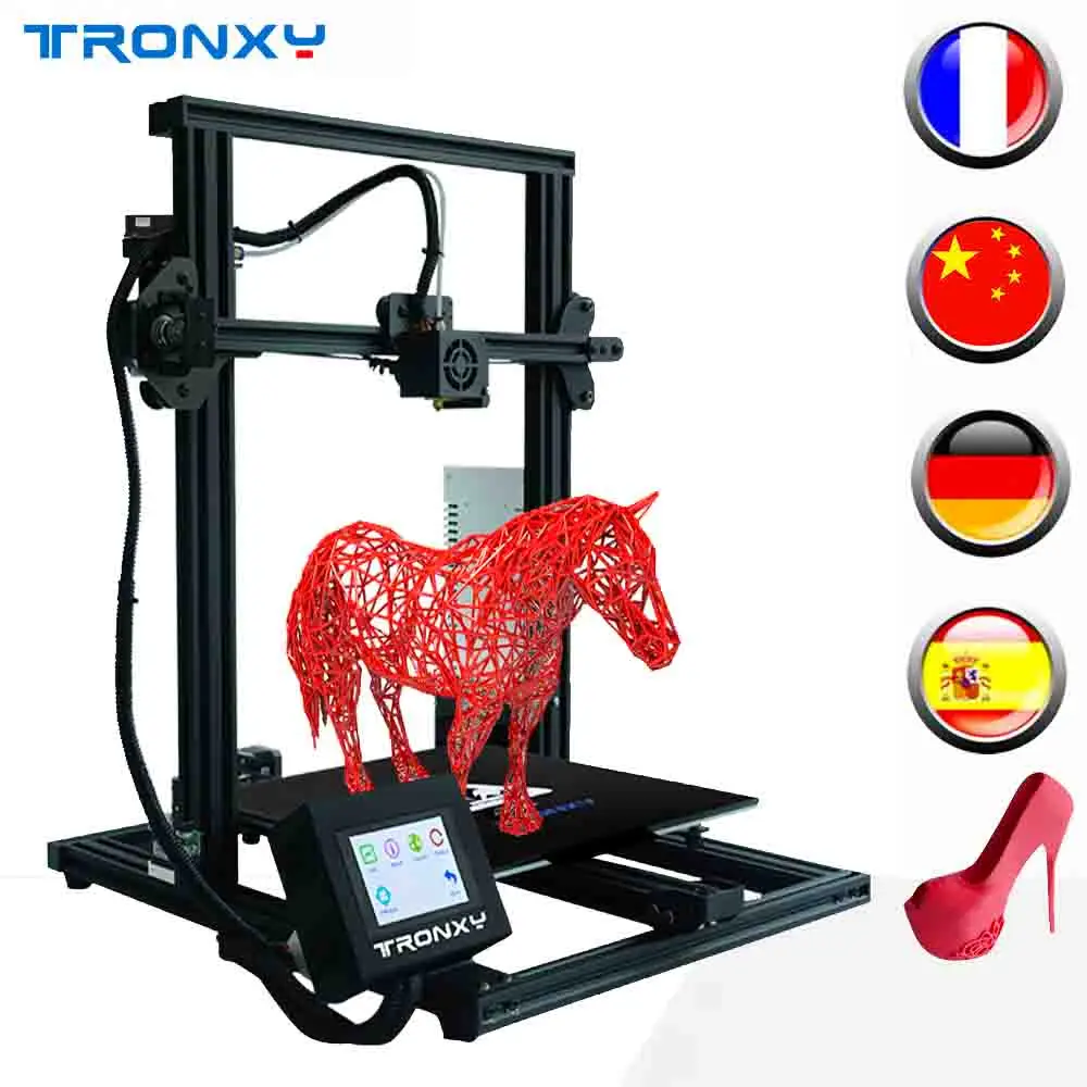

TRONXY XY-3 in 3d printers Touch Screen Auto Level Large Print Size Impressora DIY KIT Hotbed 3d Machine ABS Filament
