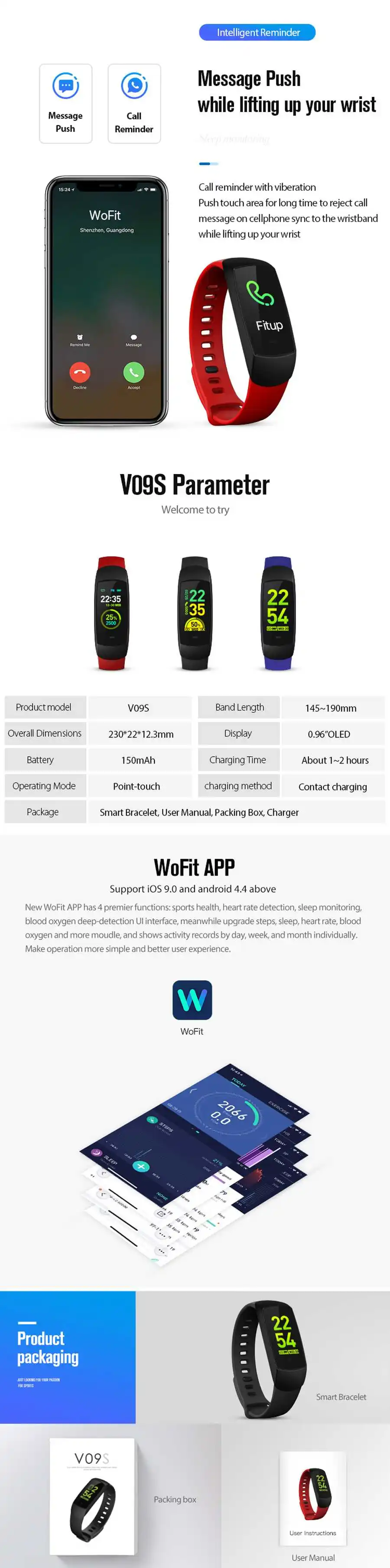 Bakeey V09S просмотр сообщений bluetooth динамический HRV Анализ сердечного ритма оксиметр SpO2 качество сна монитор gps отслеживание смарт-браслет
