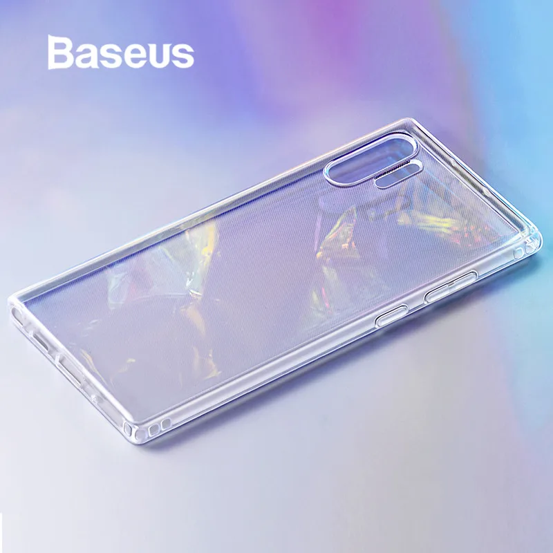 Ударопрочный чехол Baseus для Samsung Galaxy Note 10 Pro мягкий силиконовый прозрачный