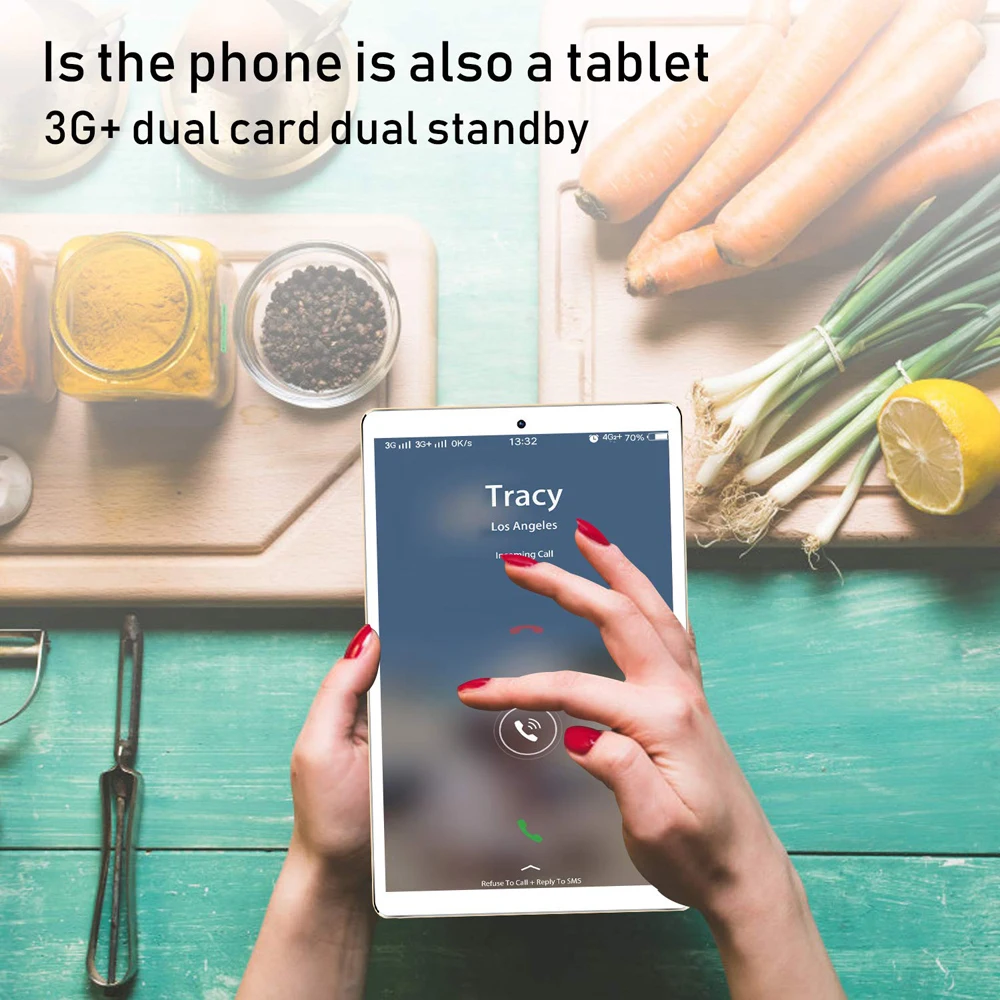 Najtaniej Nowy System 10.1 calowy Tablet 4G 3G telefon Android 7.0 octa core 6 GB 128 GB Dual SIM obsługa Wi Fi Bluetooth TabletPC + klawiatura