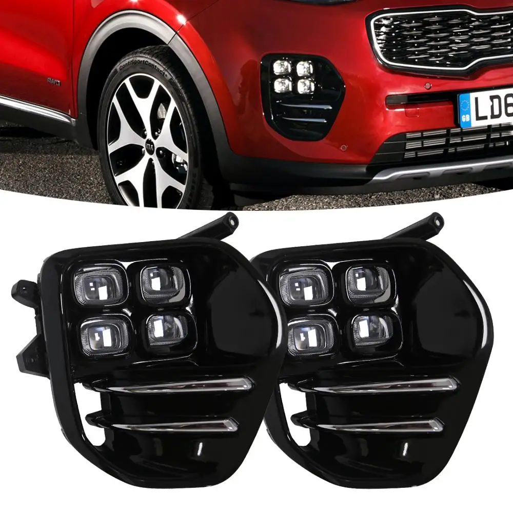 1 комплект OEM Автомобильный светодиодный Противотуманные лампы дневного света