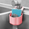 Faucet Mounted Sponge Drain Basket Kitchen Sink Sponge Brush Storage Rack Plastic Holder Box Kitchen Gadget ► Photo 1/6