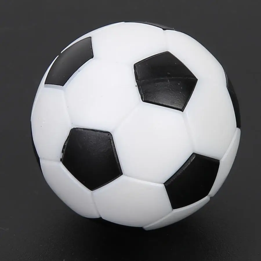 6Pcs Foosball Table Soccer Footballs Replacement Mini Plastic Black and White Soccer Ball for Table Football Machine
