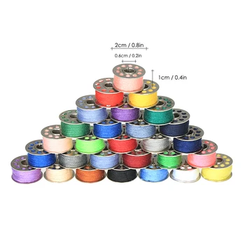 

Hot 64 Spools Sewing Thread Set DIY Tools Mixed Colors Metal Spools Measuring Tape Sewing Needles Sewing Machine Accessories Kit