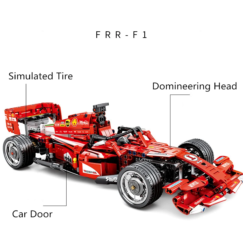 SEMBO Technic RC игрушечный автомобиль с дистанционным управлением, строительные блоки, модельный комплект F1, гоночный автомобиль, развивающие игрушки для детей, подарок
