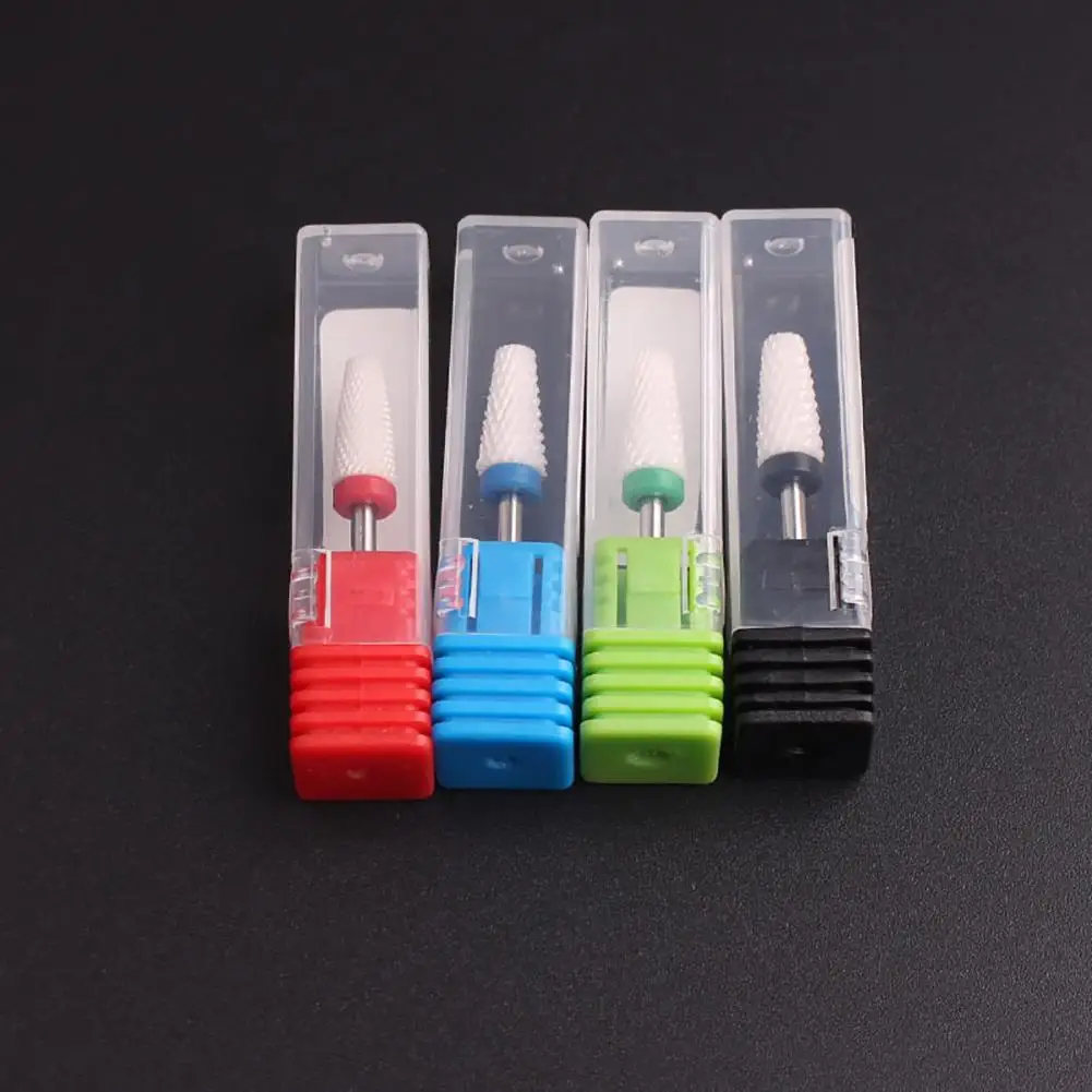 Nail Art Drill Bit Ceramic Grinding Head Cutter Polish Cuticle Manicure Machine