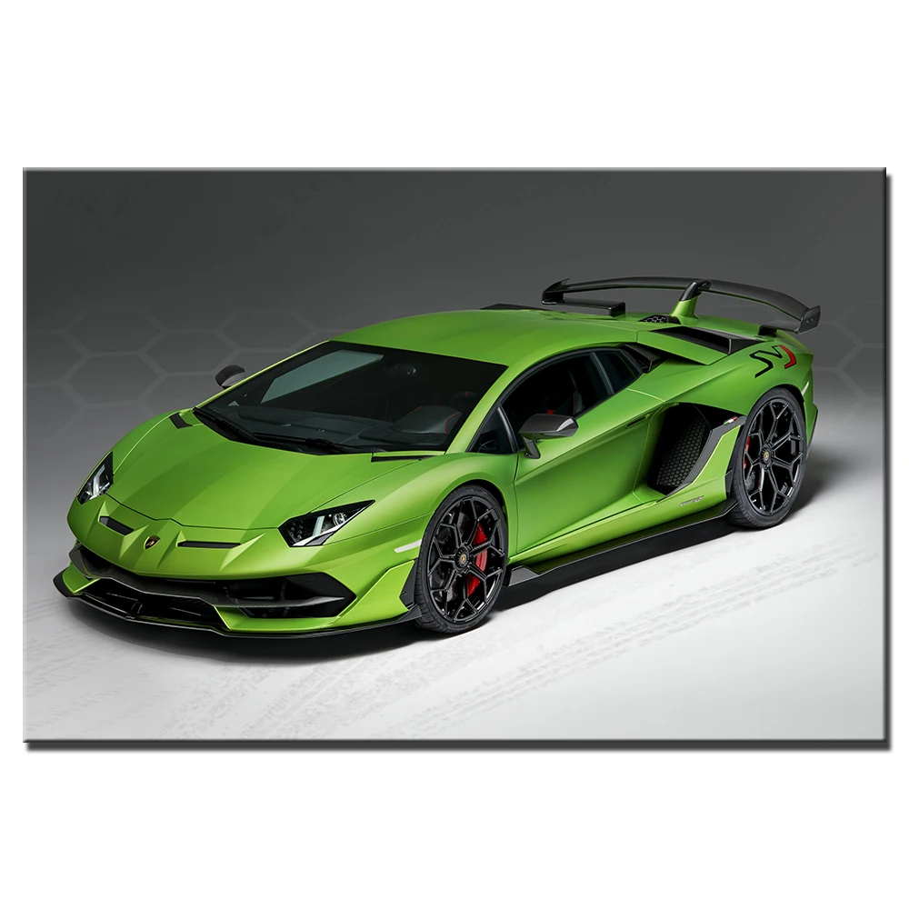 Автомобильный постер Lambo Пуэрто SVJ картины на холсте для гостиной HD печатные