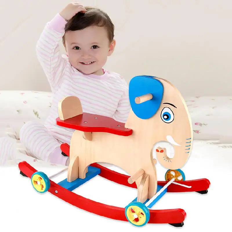 Деревянная Лошадка Качалка Для Детей Купить Элефант