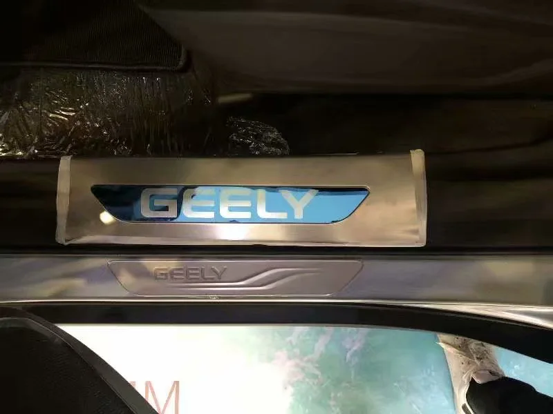 Geely glowa ji порог для автомобиля glowa ji только модифицированный интерьер отделка встроенный Добро пожаловать ножная педаль украшения