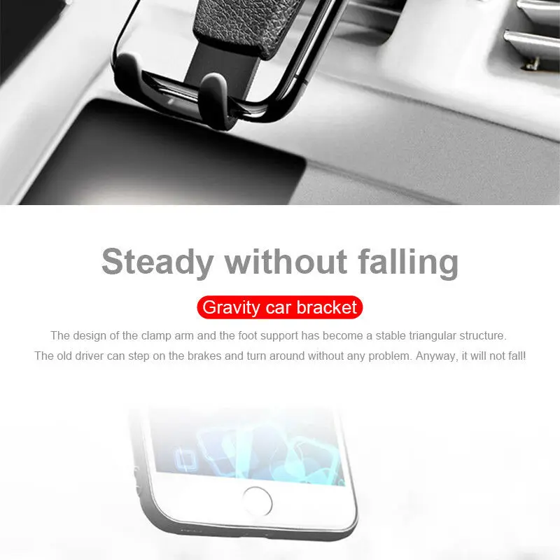 Gravity Car Air Vent gps крепление Колыбель держатель стенд Универсальный для IPhone мобильный сотовый телефон аксессуары для интерьера