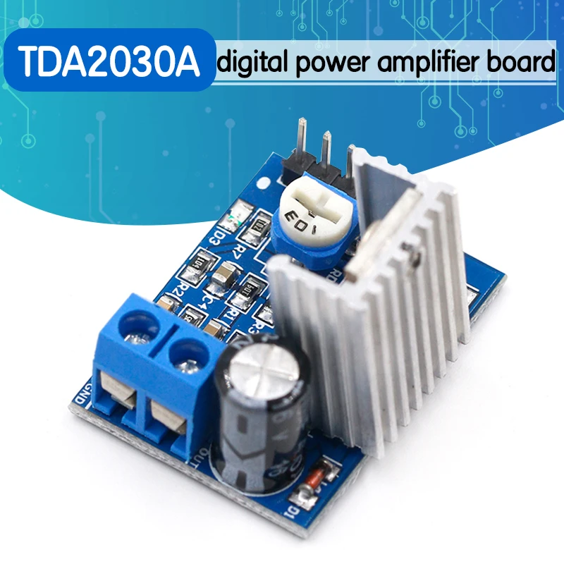 TDA2030 модуль питания аудио усилитель плата TDA2030A 6 12 в одиночный|Запасные части| |