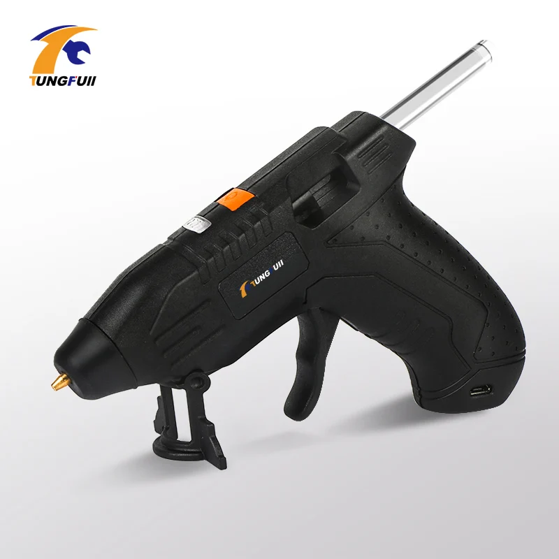 

3.6V Lithium-ion Hot Melt Glue Gun with 10pcs 7mm Sticks Wireless Graft Repair Heat Gun Pneumatic Home DIY Tools Hot Glue Gun