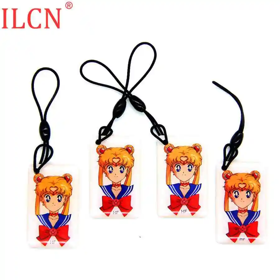 4pcs Random Color 125 кГц ID перезаписываемый Бланк Брелок-карточка водонепроницаемый брелок значок смарт-тег RFID карта T5577 T5557 T5200 контроль доступа 1 шт - Цвет: 4pcs Random Color