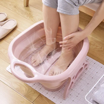 

Foldable Footbath Household Foot Soaking Bucket Sauna Bathtub Pedicure Bath Basin Bathroom Supplies with Massage Function