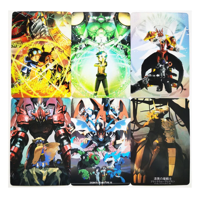 9 Pz/Set Digimon Avventura Mostro Digitale Digimon Rifrazione Hobby Collezionismo Gioco Collezione Anime Carte